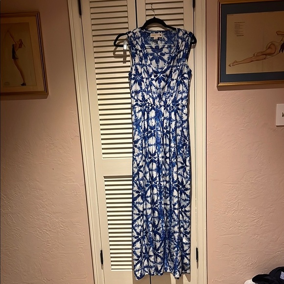 Michael Kors batik print sleeveless Maxi Dress - Picture 1 of 5